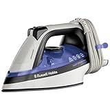 Russell Hobbs Dampfbügeleisen [platzsparende Kabelaufbewahrung] Bügeleisen Wrap & Clip (2400W, 180 g Extra-Dampfstoß, 320ml Wassertank,Keramik-Bügelsohle, Selbstreinigungsfunktion)26730-56