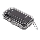 POENVFPO Wasserdichte, Stoßfeste Kunststoffbox für den Außenbereich mit Stoßdämpfender Auskleidung für Camping-Überlebenskoffer (Transparentes Modell, große Größe)