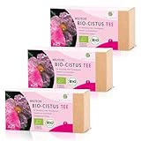 Weltecke Bio-Zistrosen-Tee | 3x 25 Teebeutel frisch in Deutschland abgefüllt | Aromatisch-herber Kräuter-Tee von der Zistrose | Natürlich vegan | Ohne künstliche Aromen & Zucker | Cistus Incanus