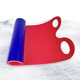 Rrlihjgu Schneeschlitten | Klappschlitten | Dicke Gleitmatte für Kinder und Erwachsene für Winteraktivitäten Garten Gras Snowboard Skifahren
