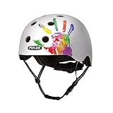 Melon Fahrradhelm »Handprint« für Damen, Herren und Kinder | Leichter & sicherer urbaner Cityhelm mit Magnetverschluss, individuell anpassbar in weiß, bunt | Größe M-L (52–58cm)