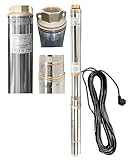 IB Tiefbrunnenpumpe 6000l/h 230V 0,8kW ˜90mm Edelstahl...