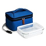 HotLogic 16801192-BL Lunch-Tasche mit Glasschale, 12 V, Blau