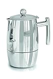 Karl Weis Espressokocher, Edelstahl, Silber, 10 Tassen