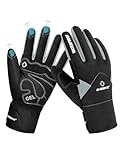 INBIKE Winterhandschuhe Fahrradhandschuhe Herren Winter Sporthandschuhe Damen wasserdichte Handschuhe Warm Motorradhandschuhe für Ski Outdoor Fahrrad und Wandern Sport Grau XL
