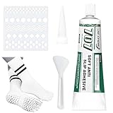 Socken Stopp Anti Rutsch Set,Sock Stop,Antirutsch Kleber für Socken Stopper Flüssigkeit, Sockenstopper für Wollsocken, Sock Stop Creme, für Handschuhe, Socken,50 ml
