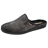 Fischer Frank, Herren Pantoffeln, Grau (grauschwarz 662), 43 EU