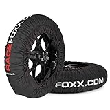 RACEFOXX Reifenwärmer Tyre Warmers Basic 80° C Heiztemperatur SUPERMOTO, 120/17 vorne und 160/17 hinten Rennsport Heizdecken Motorrad