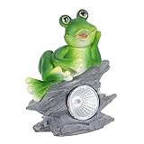 BESPORTBLE 1Stk Solar-Frosch-Licht Frösche Ornament Licht Frösche Landschaftslicht animal-design solarpane Wohnkultur solarleuchten für außen Hoflampe Frösche Gartenlampe draussen Sonnenlicht