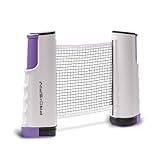 PRO-SPIN Tischtennisnetz - Ausziehbares Tragbares Tischtennisnetz Für Jeden Tisch (verstellbare Länge) – Spielen Sie Ping Pong überall hin (Lila)