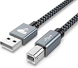 Aioneus Aioneus Druckerkabel, 3 m, USB 2.0 Typ A Stecker auf B Stecker, Scannerkabel, geflochtenes Nylon-USB-Druckerkabel für HP/Dell/Canon/Lexmark/Xerox/Brother/Samsung usw.