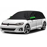 generisch halbgarage Auto kompatibel mit Renault Twingo 2 2007-2014,wasserdichte Outdoor-Autoabdeckung,Winddicht, Sonnen, Regen und Schnee(Black)