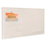 Pinnwand, 86 x 59 Zentimeter Filzbrett - dekorative Pinnwand, Korkbrett-Alternative für die Wand, faltbares Bilderbrett mit selbstklebendem Vision Board Gebetsbrett und 20 Pinnadeln - Haferflocken