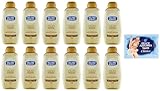 12er-Pack Neutro Roberts Olio Doccia con Olio di Cocco,Duschöl mit Kokosöl,Seidige und Leuchtende 250ml + 1er-Pack Kostenlos Felce Azzurra Talkumpuder, 100g-Beutel