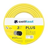 CELLFAST Gartenschlauch Schlauch 3 4 Zoll 3 Lagiger Wasserschlauch Für Garten Dauerhafter Garnverstärkung Flexibler Bewässerungsschlauch UV Beständig Anti Algen 25 Bar 50 Meter Plus