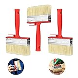 3 Stk 120 * 30mm Wandpinsel Leichte Kunststoffborsten Pinsel FläChenstreicher Wand MöBel Lack Pinselset Malerpinsel Wandfarbe Flachpinsel Set FüR LöSemittelhaltige Lacke Und Lasuren Bemalen Von WäNden