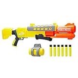 Nerf Fortnite Legendary TAC Blaster, Lackierung Gelbes Leuchten, 6-Dart Megatrommel, 6 Nerf AccuStrike Mega Darts