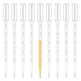 G2PLUS 100 STK Pipette Dropper 5ml Messpipette Futterpipette Dropper Polyethylen zum Experiment Medizin (5 ML)