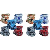Pyugxab 10 Packung Hals Manschette Gesicht Maske Herren Damen Sturm Hauben UV Gesicht Schutz Schal Mehr Zweck Kopf Bedeckung
