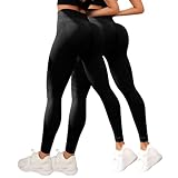 2 Stück 3D Kompressionsleggins Damen LipöDem Cellulite Leggings Anti Cellulite Leggings Kompression Compression High Waist Push-Up Hosen Yoga Fitnesshose Lange Sporthose S-3XL