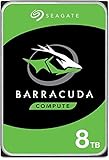 Seagate BarraCuda 8TB interne Festplatte HDD, 3.5 Zoll, 5400 U/Min, 256 MB Cache, SATA 6GB/s, silber, Modellnr.: ST8000DM004