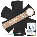 LoFelt® Pfannenschoner & Stapelschutz für Pfannen, Töpfe, Schüsseln und noch mehr Küchenutensilien - 5 Stück in L Ø 32cm - Pfannenschutz Topfschutz aus Filz in Anthrazit - Sternform