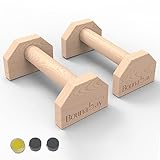 Liegestützgriffe Push Up Bars 1 Paar Griffe,Holz-Parallettes gelenkschonende Liegestützgriffe,für Fitness, Gymnastik, Aerobic, Bodybuilding, rutschfest und langlebig