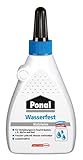 Ponal Holzleim Wasserfest, Montagekleber mit hoher Verleimungsfestigkeit für Feuchträume, wasserfester Kleber zur Montage-, Fugen- & Flächenverleimung, 1x120g