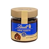 Lindt Schokolade - Brotaufstrich Crème Noisette | 220 g | Haselnusscrème Brotaufstrich im Glas mit aromatischem Kakao und 25% gerösteten Haselnüssen | Schokoladen-Brotaufstrich| Schokoladengeschenk