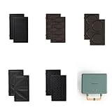 CREATE/STONE STUDIO/Doppelter Sandwichmaker und Grill in Salbeigrün / 5 austauschbare Platten: Grill, Waffel, Sandwich, Taiyaki und Pfannkuchen, 100º Öffnung, Retro-Stil, 800W