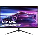 Z-Edge 25 Zoll (24,5 Zoll) Gaming Monitor 240Hz 1ms MPRT 1080P Full HD VA Panel, 350cd/m² Helligkeit, Rahmenlos Design, FreeSync, HDMI 2.0 & DisplayPort 1.4, VESA Kompatibel - Schwarz