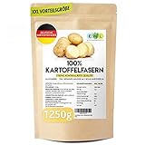 EWL Naturprodukte Kartoffelfasern 1250g XXL Vorteilspack Kartoffelfaser aus deutschen Kartoffeln I kontrolliert und abgefüllt in Deutschland I Kartoffelmehl Kartoffelfasermehl 1,25kg