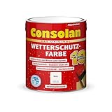 Consolan Wetterschutzfarbe, Deckender Holzschutz für...