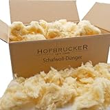 Hofbrucker® Universal Schafwolle Dünger - Unbehandelter natürlicher Schneckenschutz & Dünger für Garten & Hochbeet - Schafwolldünger für Gemüse gegen Schnecken (3kg)