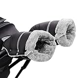 Handwärmer Kinderwagen, Homord Kinderwagen Handschuhe Warmer Winddicht Handmuff Universaler und Wasserabweisender Muff mit Fleece und Baumwolle für Buggy