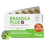 Brokkolisprossen Extrakt Kapseln | höchstdosiert | 280.000 mg Brokkoli | 99% stabilisiertes Sulforaphan | 3.600 mg Brokkolisprossen pro Kapsel | 60% besser bioverfügbar | Brassica PLUS