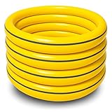 1 Zoll Gartenschlauch Ø25mm – 20m / 30m / 50m – UV-beständig, druckfest, knickstabil – Gelb oder Grün – ohne Zubehör (Gelb, 20m)