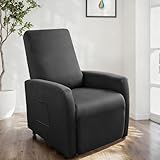 BUERPINKING Sesselbezug 4er Set, All-Inclusive Sessel überzug, Sesselbezug Stretch für Fernsehsessel, Sesselhussen mit Taschen für Fernsehsessel Liege Sessel