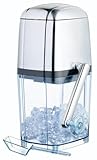 BarCraft Ice Crusher für Cocktails, mit Eisschaufel, Kunststoff und Edelstahl, 15,5 x 13,5 x 28cm, Transparent/Silber