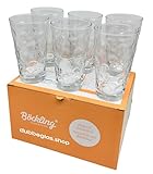 6 x Premium Dubbeglas 0,5 Liter + 6 x 'Pfälzer Sprüche'...