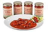 Currywurst in Sauce im Glas ★ Hausgemachte Qualität aus Bayern ★ Landmetzger Schiessl ★ Primeversand ★ca. 1200g