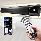 Heidenfeld Dunkel Heizstrahler Inferno DH700 | 𝟑 𝐉𝐀𝐇𝐑𝐄 𝐆𝐀𝐑𝐀𝐍𝐓𝐈𝐄 - App Steuerung - 3200 Watt - 5-45°C - 2 Stufen - Infrarotheizung - Bis 20 m² - Überhitzungsschutz - Heizung (Schwarz)