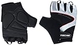 FISCHER Erwachsene Fahrradhandschuh, Sporthandschuh, Handschuh Profi S/M, schwarz, waschbar, mit Ausziehhilfe, gepolstert