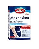 Abtei Magnesium Stark für die Nacht Depot - hochdosiert - Magnesium für entspannte Muskeln - mit Calcium, Vitamin D3, B2 und Niacin - 1 x 30 Tabletten