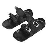 WBTY Mini-Ski-Skates, Kurze, Dünne Skating-Ski, Zur Befestigung an Skistiefeln, Winterschuhe für Outdoor-Skifahren, Schwarz, Einheitsgröße