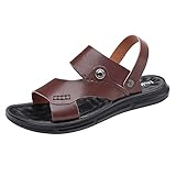 2026 Herren-Sport-Sandalen, athletisch, Sommer, Strand, Slides, Schuhe, Outdoor, Wandern, Zehentrenner, braun, 39 2/3 EU