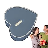 Duft Herzkerzen - Rauchlose, romantische Mini -Votivflammen | Hochzeitstagdekorationen, Valentinstag Herzstück, lang verbrannte duftende Kerzen, Bulk Pack Party Accessoires