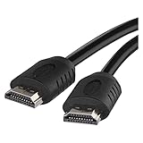 EMOS High Speed HDMI 2.0 Kabel mit Ethernet 0,75 m, 18 Gbit/s Hochgeschwindigkeitskabel mit Ultra HD, 4K, 3D, ARC Unterstützung, A-Stecker auf A-Stecker schwarz