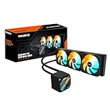 GIGABYTE Gaming 360 Flüssigkeitskühler für CPU - 3x120 mm ARGB-Lüfter, Schiebe-Verriegelungsmechanismus, Daisy-Chain, Kompatibel mit Intel LGA 1851 und AMD AM5