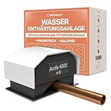 Amfa4000® Wasserenthärtungsanlage ohne Salz - Magnetische Entkalkungsanlage für Einfamilienhaus, Wasserenthärter für Wasserhahn, Enthärtungsanlage für Haus